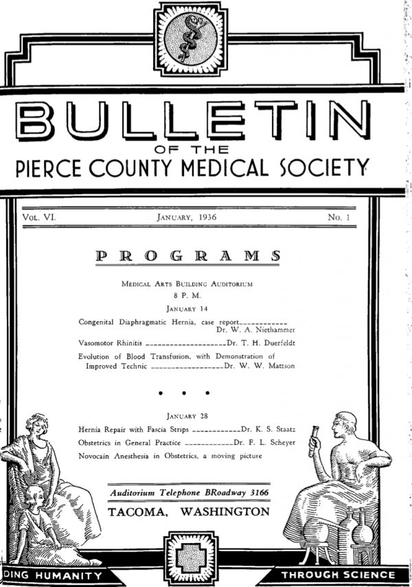 Cover image for PCMS Bulletin 1936