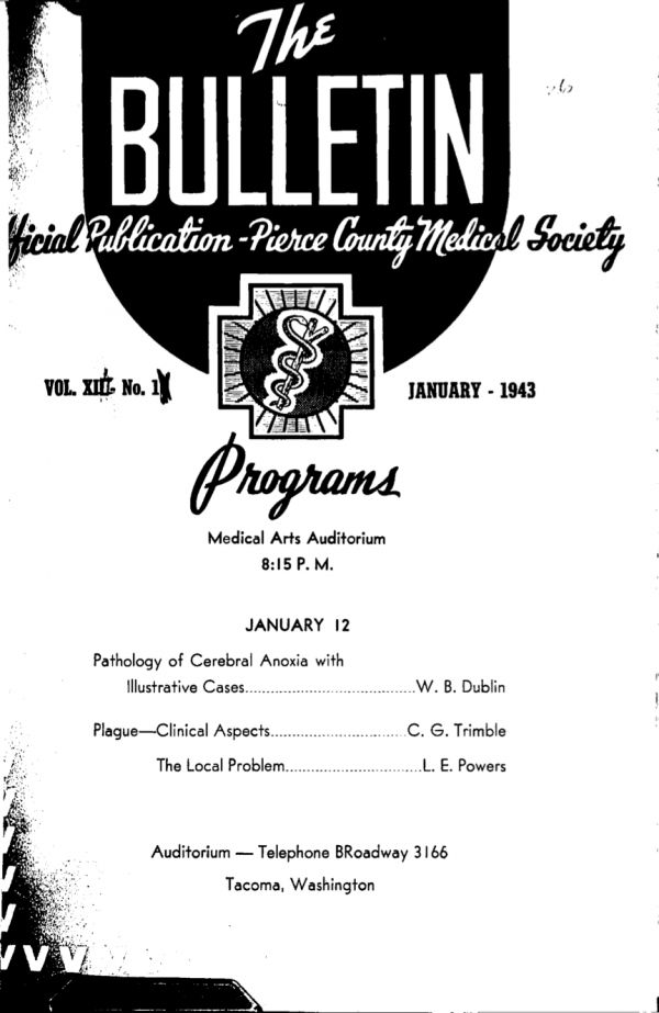 Cover image for PCMS Bulletin 1943