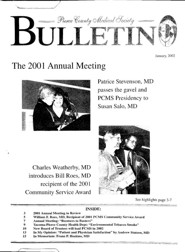 Cover image for PCMS Bulletin 2002